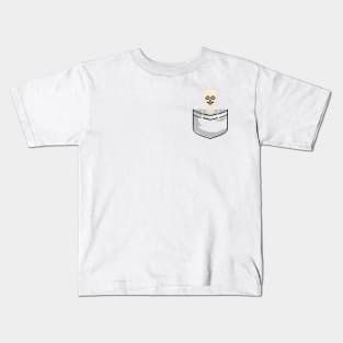 Pixel Pocket Skeleton Kids T-Shirt